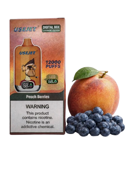 Peach Berries USEJET Einwegvape 12k Akkugerät realistische 5k