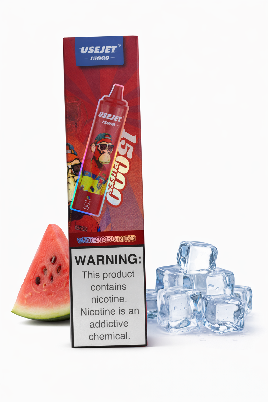 Watermelon Ice USEJET Einwegvape 15k Akkugerät realistische 6k 25ml
