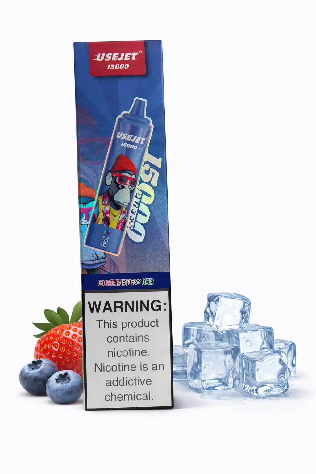 Blueberry Ice USEJET Einwegvape 15k Akkugerät realistische 6k 25ml